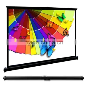 Wall Mount Pull Down Projector Screen 4:3 Multiple Sizes Projector Screen thumbnail-1