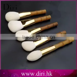 New Design 5pcs Wooden Handle Professional Bamboo Makeup Brushes thumbnail-2