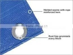 20' X 25' Large Blue Multi-Purpose 6-mil Poly Tarp for Roofs, Trucks, RV Cover 20x25 Waterproof Construction Grade Tarpaulin thumbnail-2