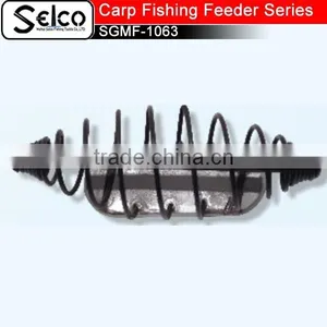 Carp Fishing Tools Bait Cage Feeder Brass Spring Lead Sinker thumbnail-3