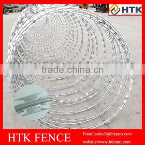 Galvanized Blade Type Flake Razor Wire,military, Prisons Buildings Fence thumbnail-4