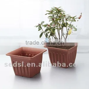 Square Garden Plastic Terracotta Pots Wholesale thumbnail-1