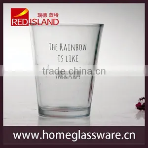 New Design 16oz Clear Tumbler Glass Cup for Drinking and Juice thumbnail-1