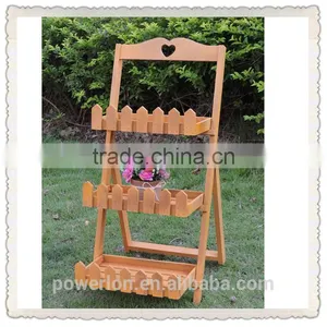 Fallen Fruits FSC Pine Stepped Plant Stand thumbnail-2