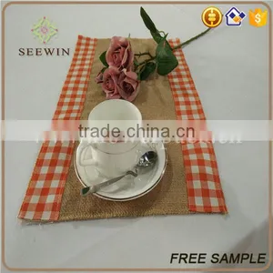 2016 High Quality Jute Lace Dining Table Runners thumbnail-1