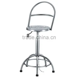 Stainless Steel Lab Stool With Backrest thumbnail-4