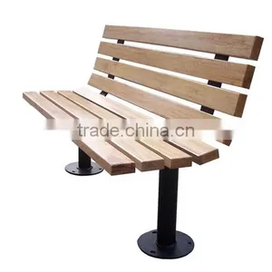 Outdoor Wooden Public Seating Bench thumbnail-5