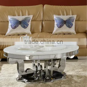 2014 New and Elegant Desgin Round Marble Coffee Table B1066 thumbnail-1