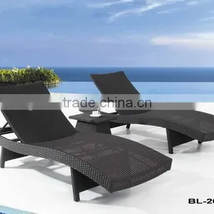 Stackable Outdoor Pool Chaise Lounge Set thumbnail-1