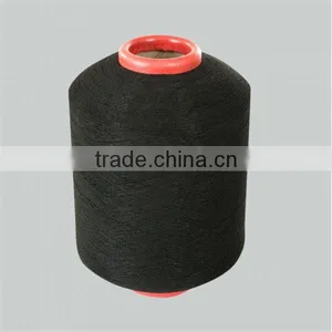 Nylon Spandex Covered Yarn 7070 Black SCY thumbnail-2