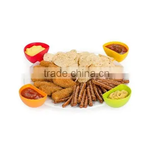 4 PCS Set Plastic Dip Clip Colorful Bowl Clip Mini Plate Sauce Clip thumbnail-3