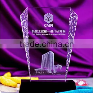 Professional OEM Custom Engraved Crystal Trophy and Award, Fashionable Crystal Trophy Souvenir, Optical Crystal Trophy Cups thumbnail-3