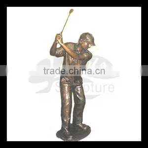 High Quality Monkey Golfing Statue thumbnail-1