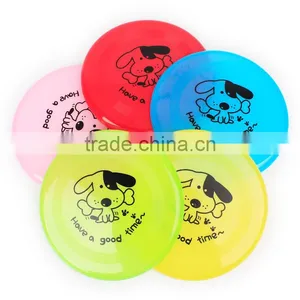 The Bending Deformation of Plastic Cartoon Dog Printing Plastic Pet Dog Frisbee 20cm thumbnail-1