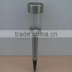 White Led Stainless Steel Tube Solar Light Garden Outdoor thumbnail-4