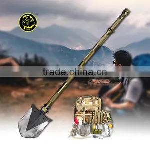 Offroad Vehicle Aluminum Snow Shovel Sport Utility Vehicle Shovel Camping Equipment as Shovel Knife Cutter and Digging Tool thumbnail-1