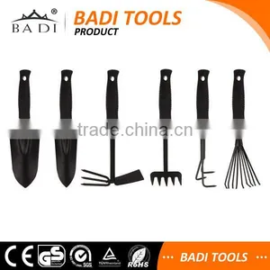 6 Pcs High Quality Steel Garden Hand Tool Set With Heavy Duty Anti Slip Handle thumbnail-1