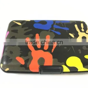 PU Leather Aluminum Wallet Business Card Holder, Credit Card Holder RFID Blocking thumbnail-4