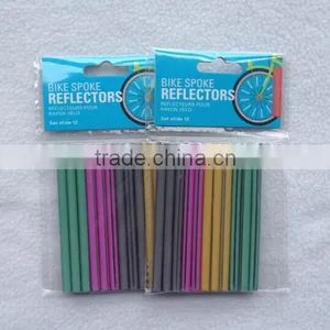 Pack of 12 Bike Cycling Bicycle Wheel Spoke Reflector Reflective Mount Clip Tube thumbnail-1
