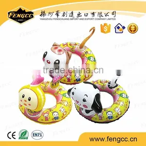 Eco-friendly Phthalate Free Cartoon Colorful Inflatable Floating Inflatable Baby Swimming Ring thumbnail-1
