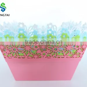 2016 New Style Plastic pp Square Fruit Basket With Sunflower thumbnail-5
