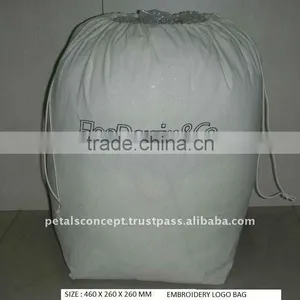 COTTON EMBROIDERY LOGO BAG thumbnail-1