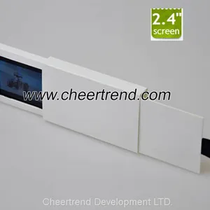 Mini USB 2.4'' Inch Lcd Video Business Brochure With 128M Memory Sensor Switch thumbnail-3