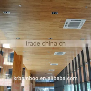 Carbonized Horizontal Matt Finish Bamboo Ceiling Panel With 20 Years Durable Quality for Indoor Use thumbnail-4