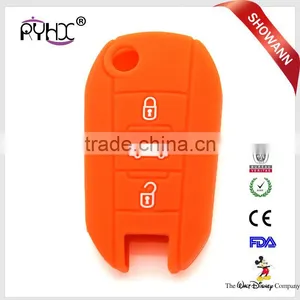 Colored Silicone Key Covers Silicone Key Cases Silicone Car Key Protector for Peugeot 3008 thumbnail-3