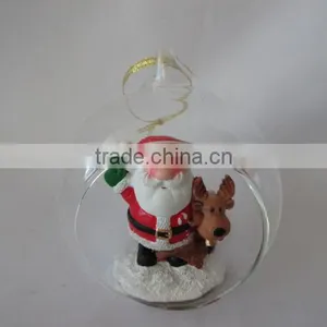 Crystal Balls Dollarma One Dollar Cheapest XMS Christamas Bear Deer Santa SnowFlake Glass 156049-15054 thumbnail-2