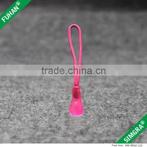 Pink Color Embossed Zipper Puller and Slider for Bag thumbnail-2