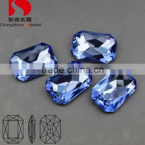 Lead Free Light Peach Colored Loose Fancy Crystal Stone for Wedding Dresses thumbnail-4