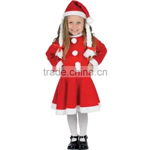 Santa Claus Dance Show Girl Christmas Dress Costume thumbnail-1