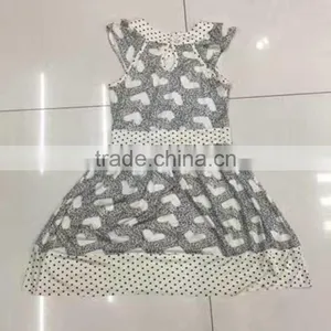 Girls China Suppliers Overruns Garment Dot Print Summer Dresses thumbnail-5