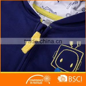 Navy Blue Boys Printed Baby Wear Jacket thumbnail-3