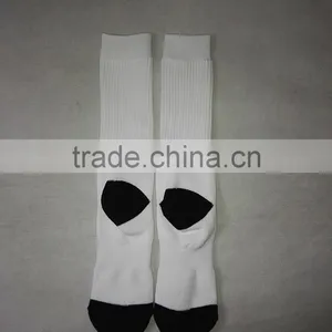 Blank Polyester Socks for Sublimation With Black Toe and Black Heel thumbnail-2