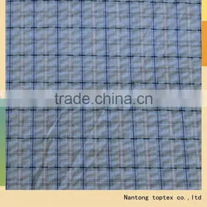 100% Cotton Yarn Dyed Seersucker Fabric thumbnail-1