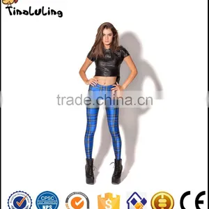 2017 New 3D Printed Lattice Women Leggings Mid Waist Sexy Slim Pants Polyester/Spandex Casual Jeggings Fashion Clothing thumbnail-1