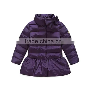 Facotry Custom Made New Design Light Thin Kids Down Jackets Fashion Little Girl Outdoor Winter Dress Coats thumbnail-1