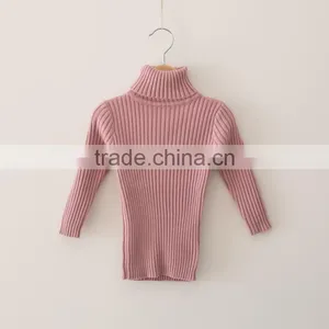 S15228A Korean Style Pullover Knitting Patterns Children Turtleneck Sweater thumbnail-2