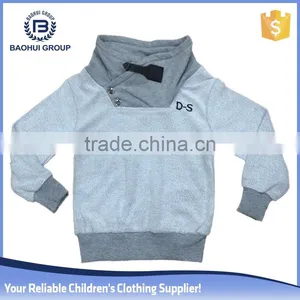 Boy Clothes Children Top Winter Tshirt High Quality Stand Collar Wholesale Plain Hoodies thumbnail-1