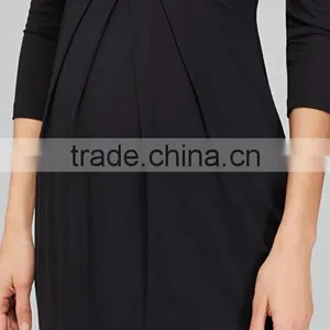 Latest Stretch Maternity Loose Designs Dress for Pregnant Women thumbnail-5