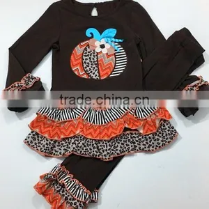 2017 New Fashion Baby Girl Halloween Triple Fold Embroidered Outfit thumbnail-1