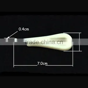 7cm Milk White Big U Shape Plastic Shirt Collar Clips With Teeth thumbnail-3