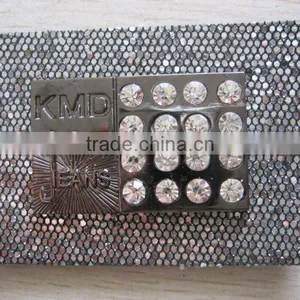 AA Rhinestone Clothing Brand Leather Patch Jeans Leather Labels thumbnail-1
