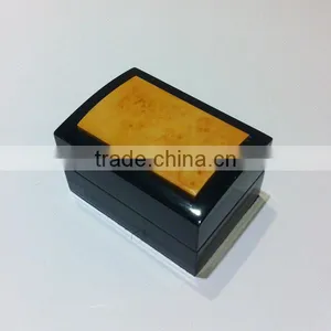 Double Ring Classic Wooden Jewelry Box thumbnail-1