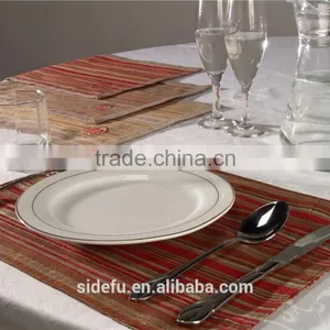 Durable Cheap Hotel Ribbed 100% Cotton Placemat thumbnail-1