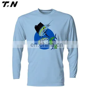 Wholesale Cheap Long Sleeves Printed Sublimation t Shirts T-shirt Printing thumbnail-3
