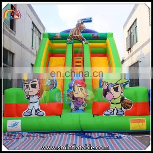 Funny Large Inflatable Cartoon Painting Slide,custom Design Slide,cheap Double Lane Inflatable Slip n Slide thumbnail-1