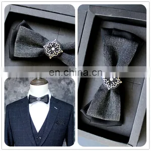 Aidocrystal Handmade Wedding Ties Adjustable Satin Men Dot Tuxedo Classic Party Novelty Bow Tie Necktie thumbnail-4